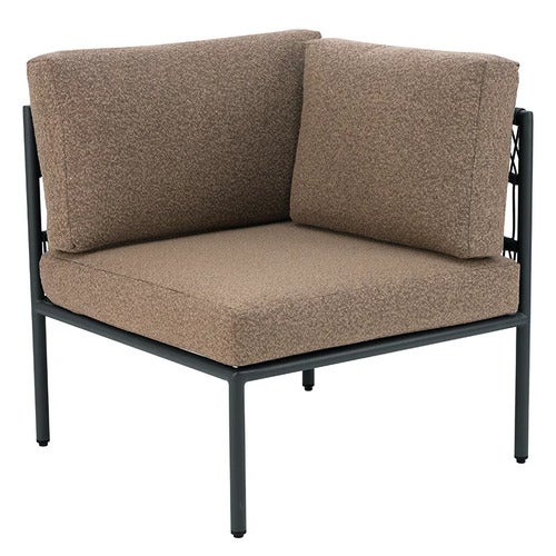 Reno corner piece Black / Raw Peanut