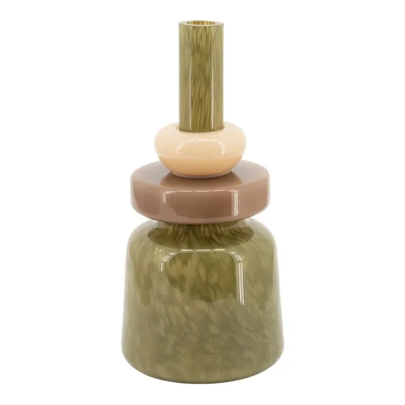 Toras 1 vase 19,5x19,5x40 cm glass multicolour