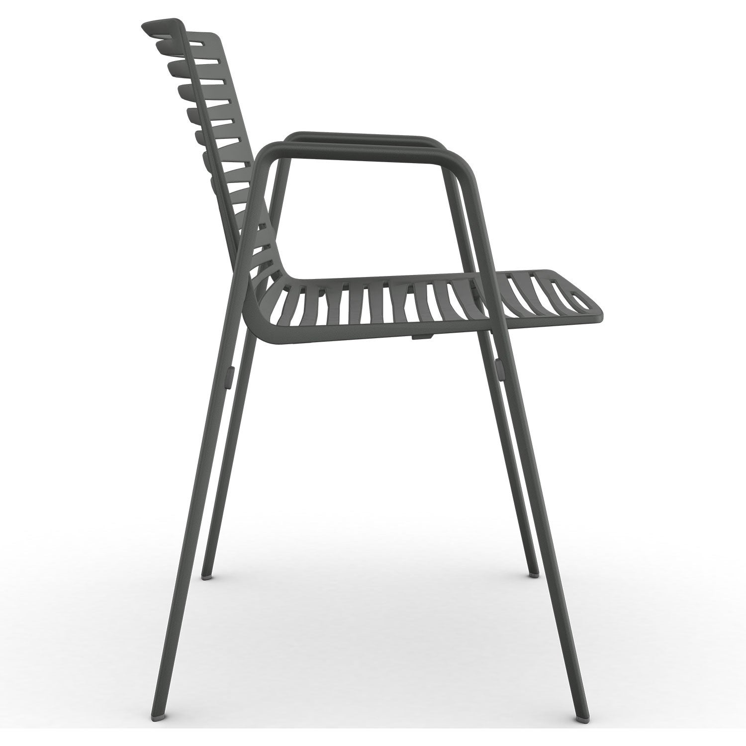 Zebra armchair Metallic Grey