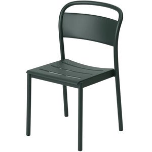 Linear Steel Dining chair Dark Green 
