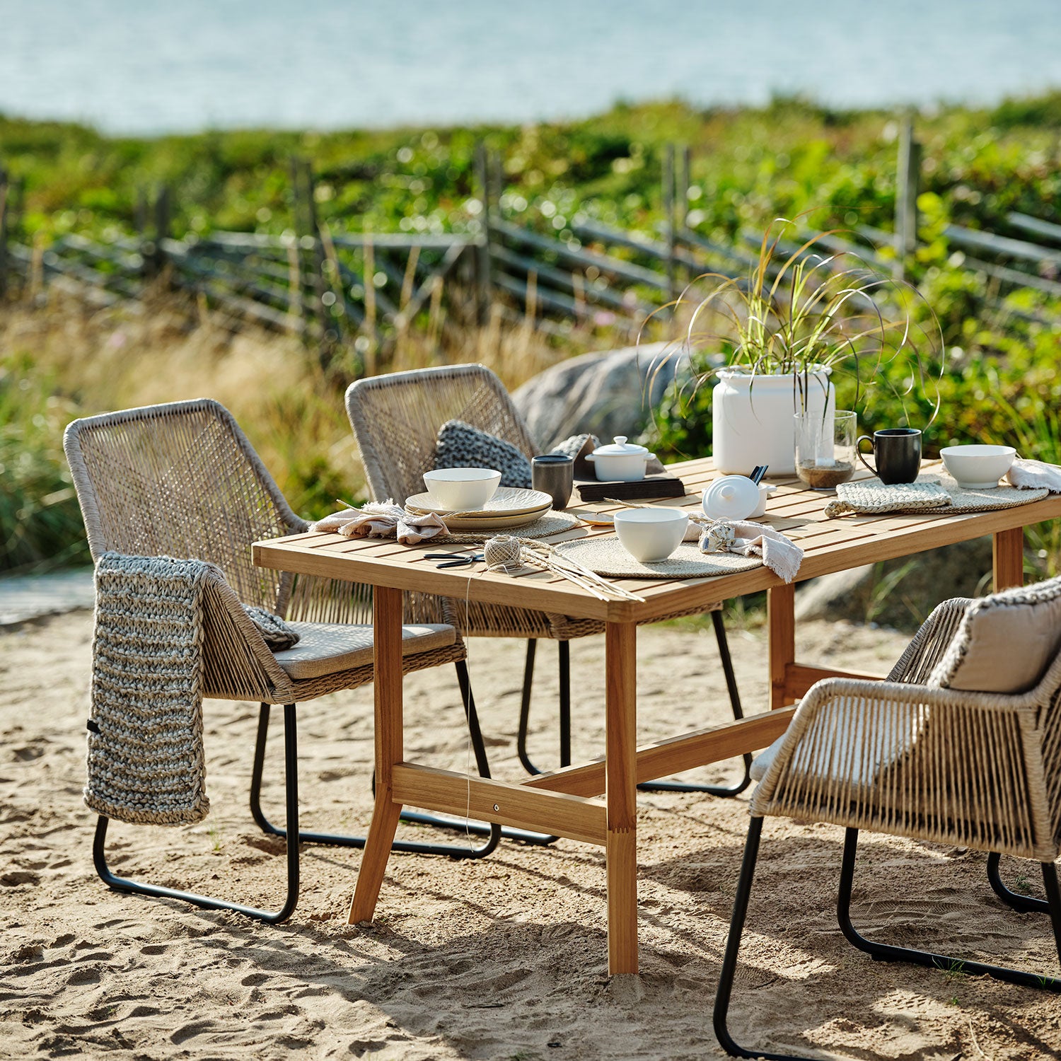 Kornell dining table 100x200 cm natural teak