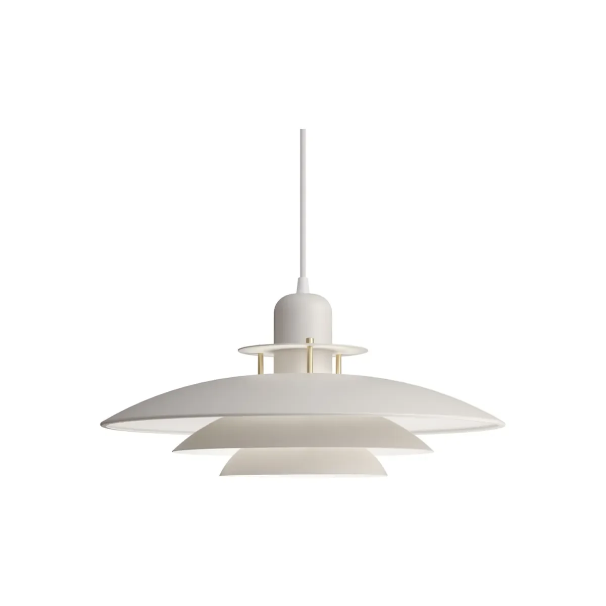 Primus I ceiling pendant Ø43 cm metal sand/brass