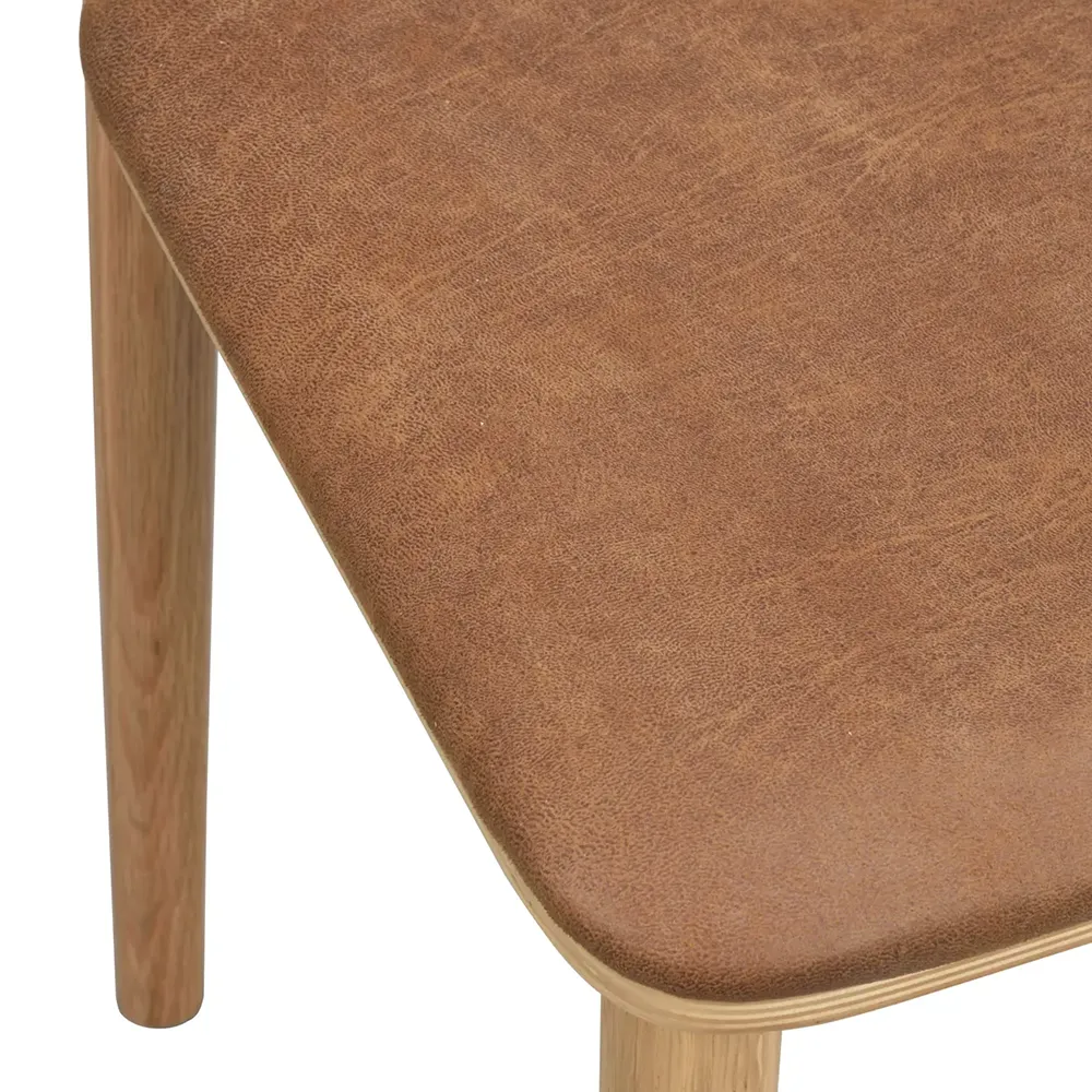 Wolcott dining chair oak/brown