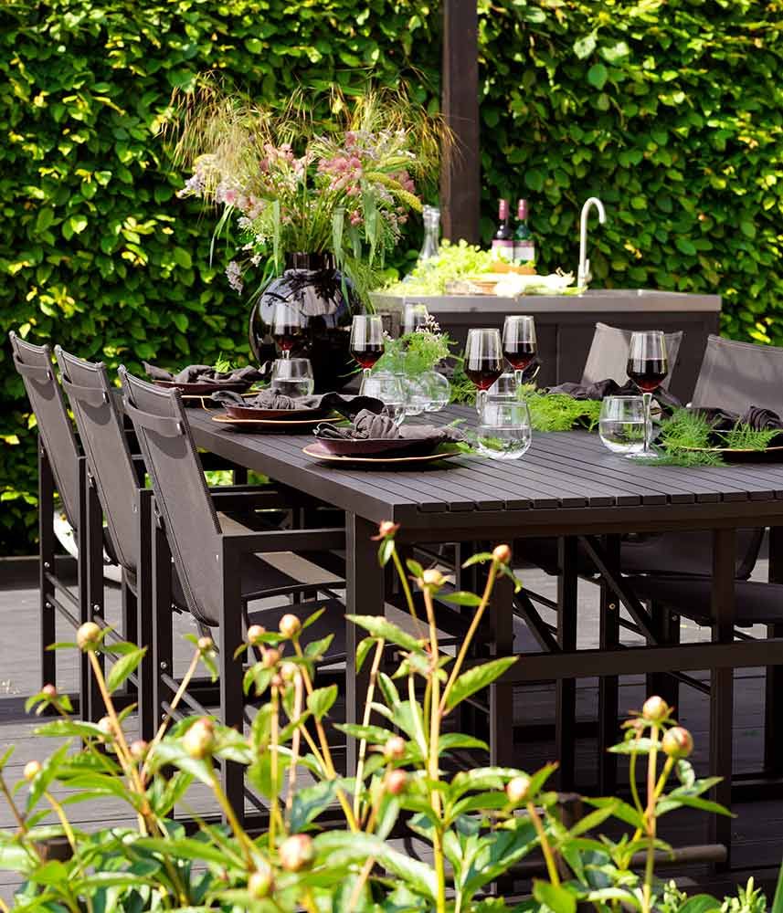 Vevi dining table 95x230 cm black