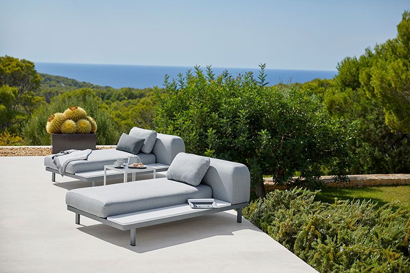 Space Sofa with side table