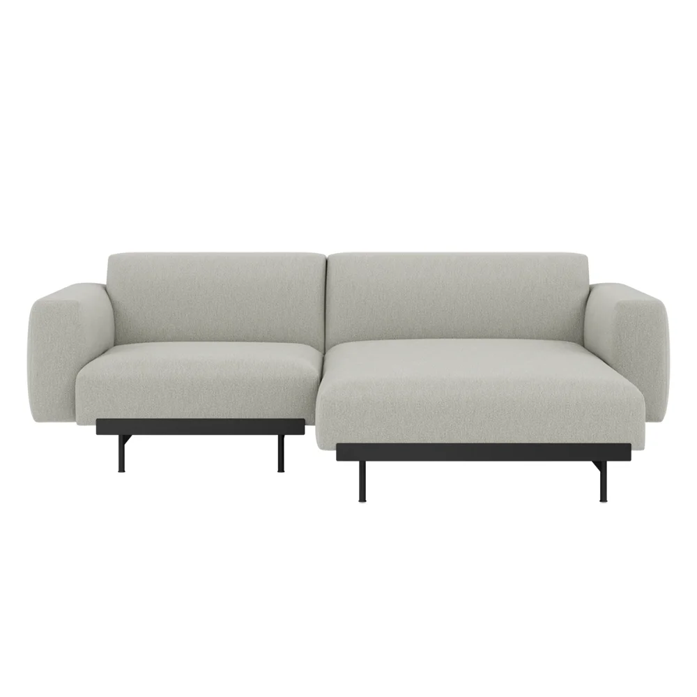 In Situ 2-seat modular sofa Config 4 - CLay12/Black