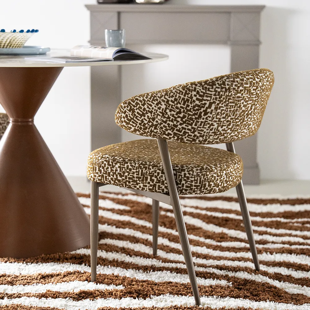Dining Chair Miso Brown with armrest