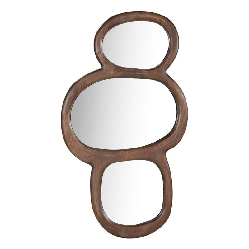 Katachi 39,5x3x79 cm Glass & Walnoot Wood Brown