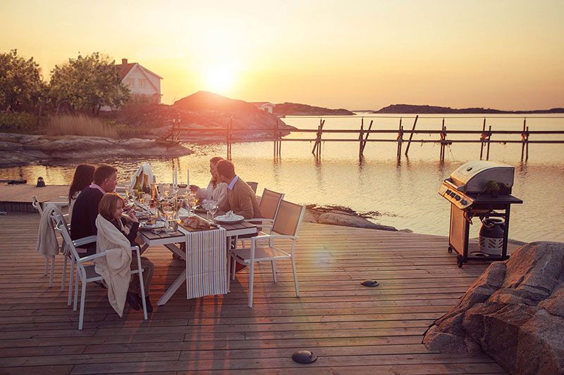 Leone dining table 100x200 cm white / grey