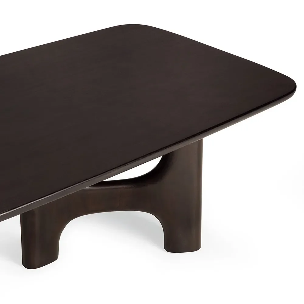 Coffee Table in Mahogany Flow Rose Brown