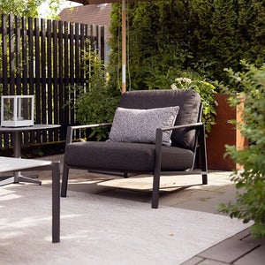 Lyra armchair Black / Teddy black