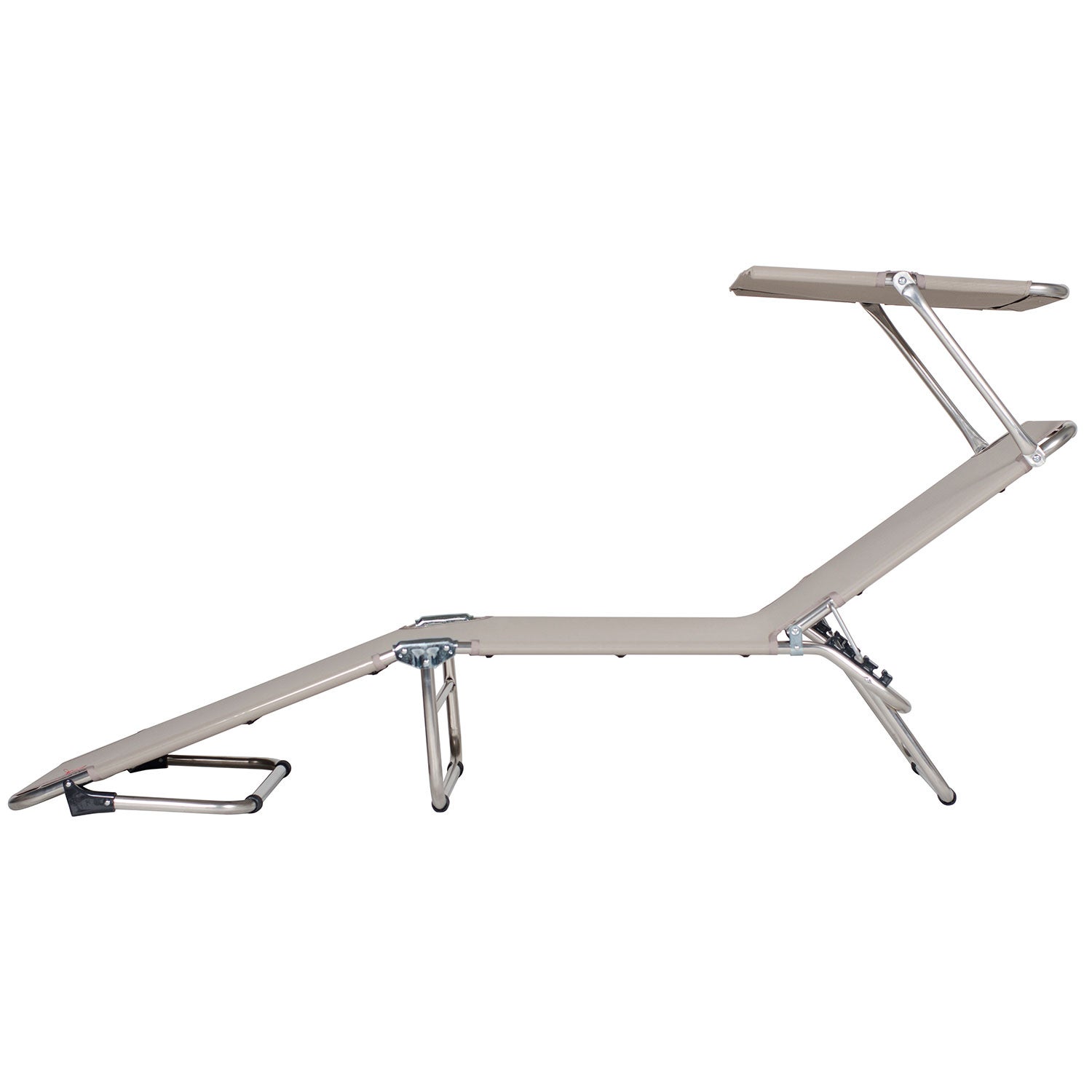 Amigo sunbed top aluminium/textilene taupe