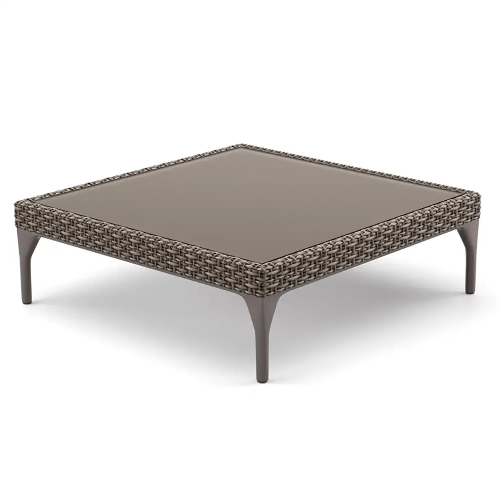 MU coffee table 90x90 glass vulcano