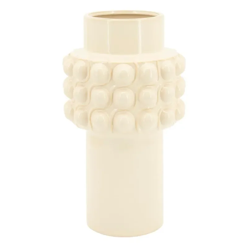 Saga large 23x23x41,5 cm Earthenware off white