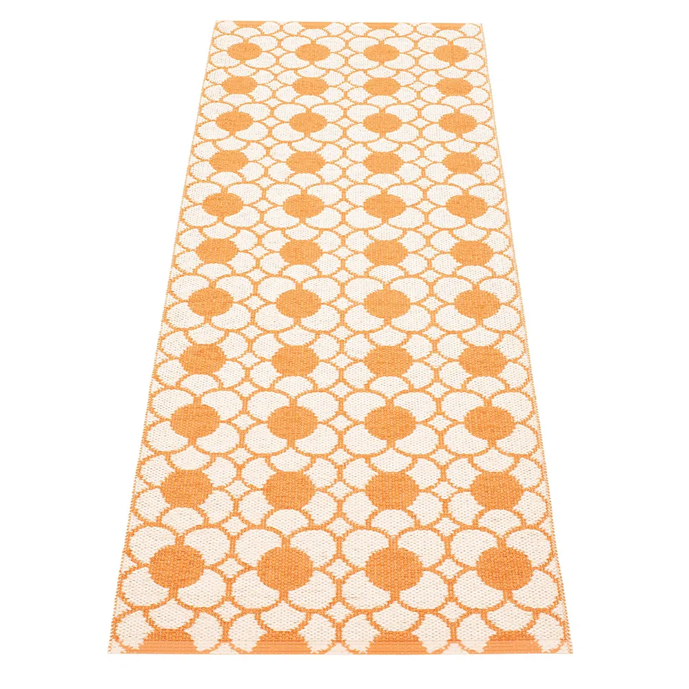 Anya rug Pale Orange/Vanilla 70 x 200 cm