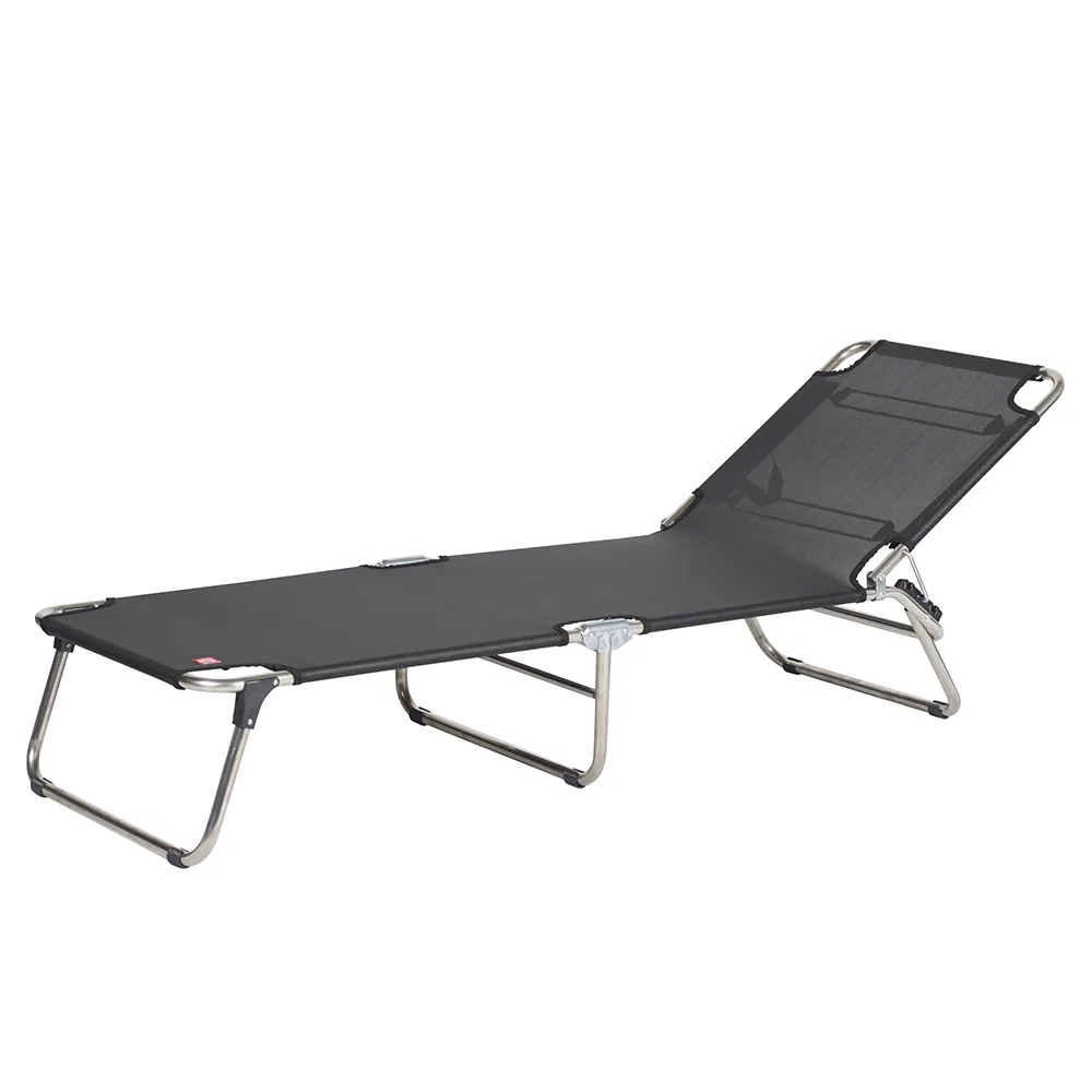Amigo sunbed black aluminium/textilene