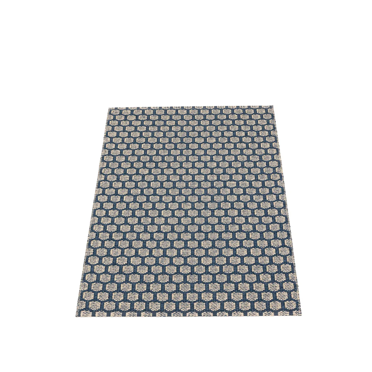 Reversible Plastic Rug MIMI Ocean Blue/Cream 70x300 cm