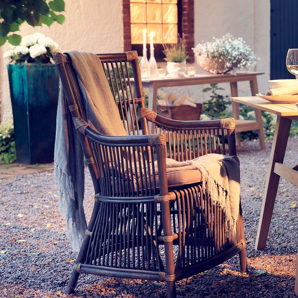 Bonete armchair grey rattan