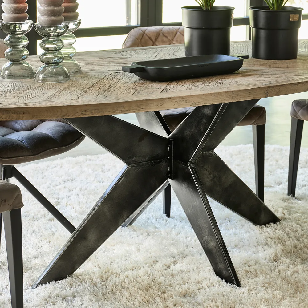 Falcon Crest Elliptic Dining Table 230x105 cm