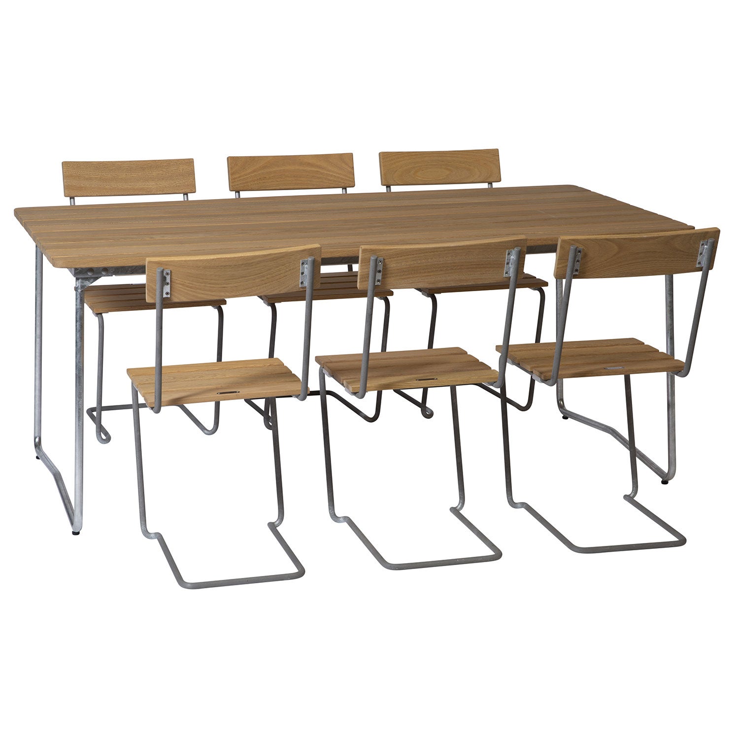 Dining group W31 170 cm & Chair 1 Oiled Oak