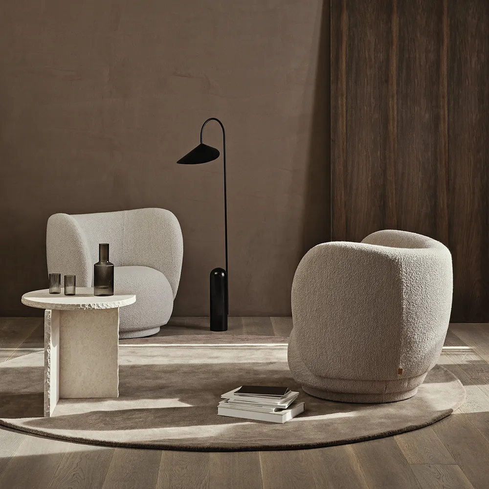 Mineral Sculptural Table - Bianco Curia