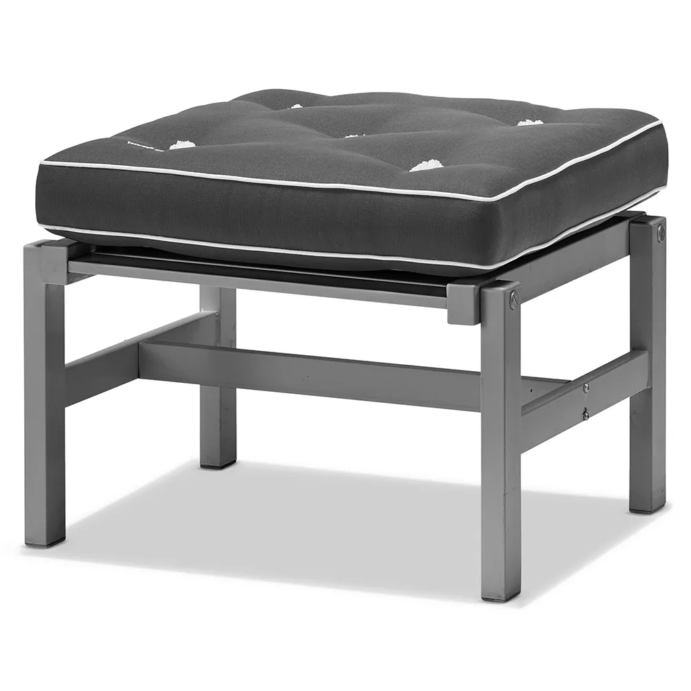 Stool 55X55Cm Grey Aluminium