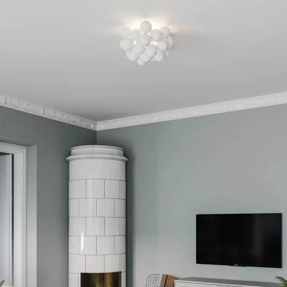 Gross ceiling Ø30cm White