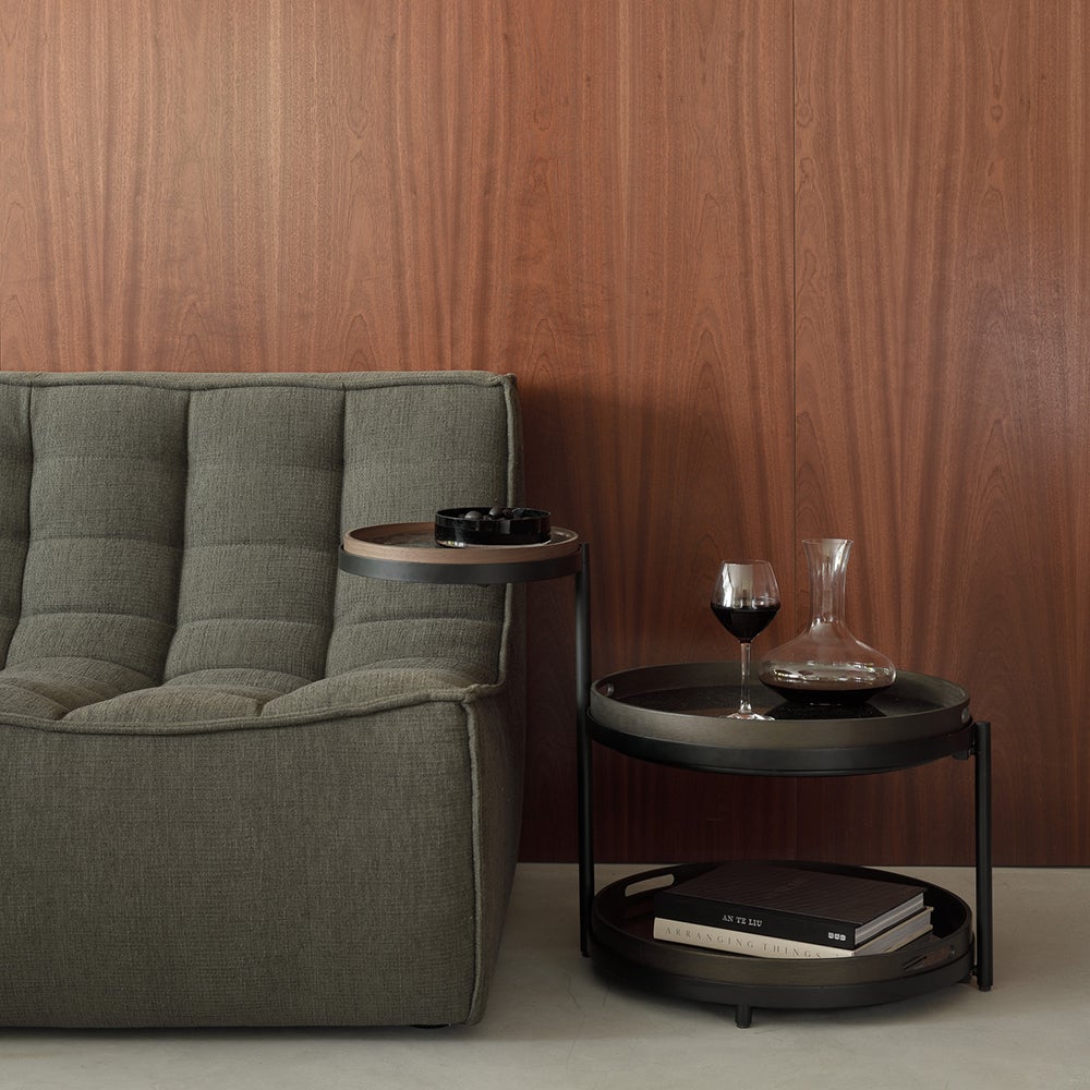  Swivel tray coffee table