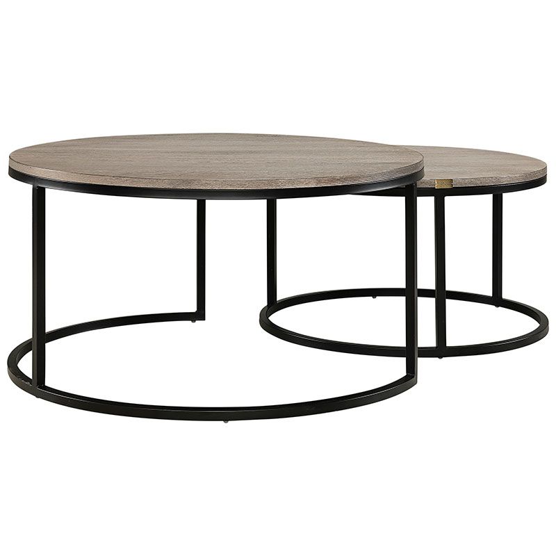 Mason Coffee Table 2-Piece Antique Grey