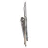 Spaghetti deck chair matt grey aluminium