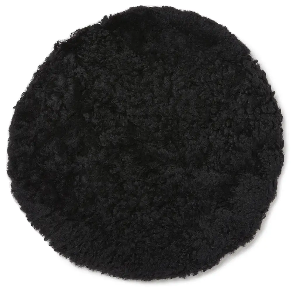 Round seat cushion 34 cm Black