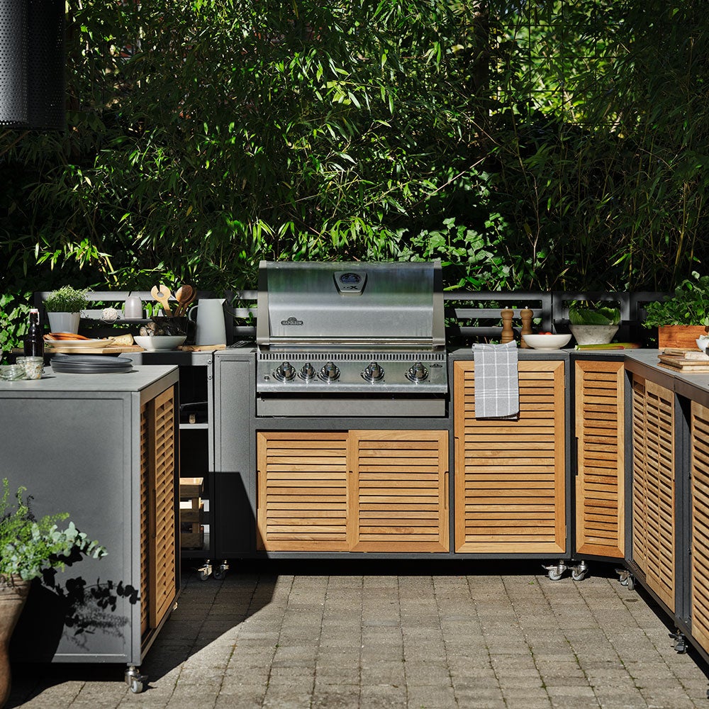 Fornax kitchen unit sink/tap black/grey