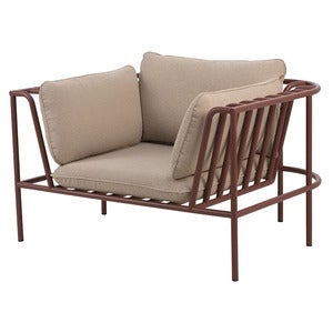 Collier armchair  Zin red / Teddy beige