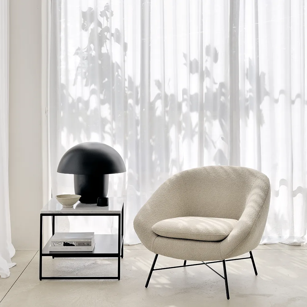 Barrow Lounge Chair Off White 