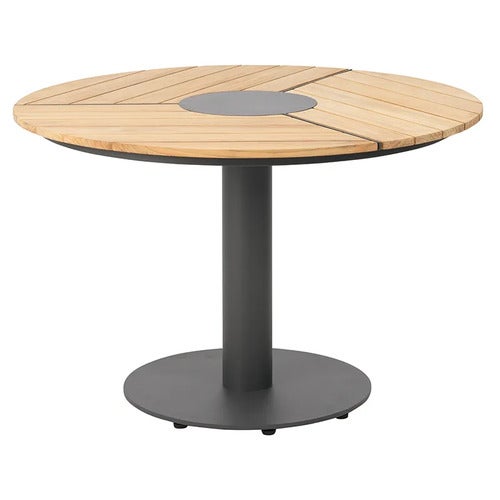 Peace Wood dining table 110 cm anthracite / teak