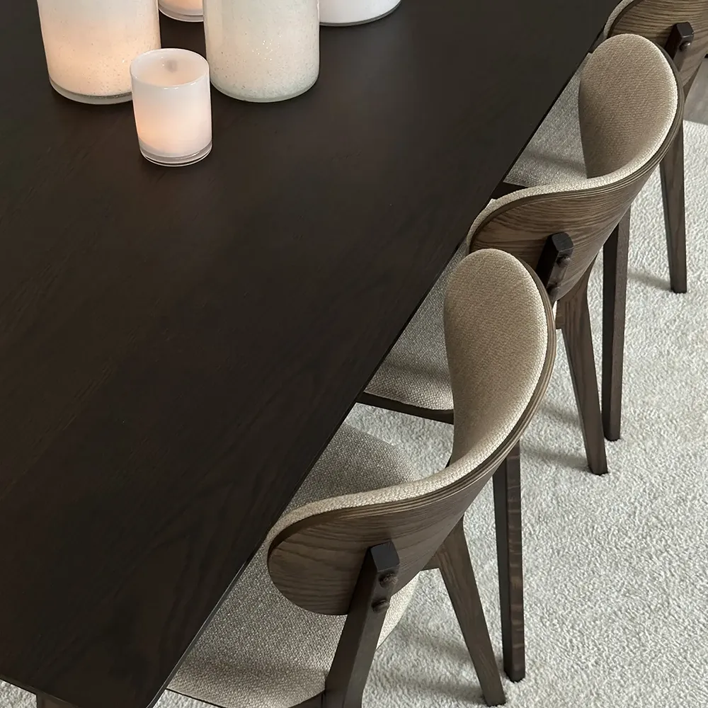 Yumi dining table 190x90 cm brown oak