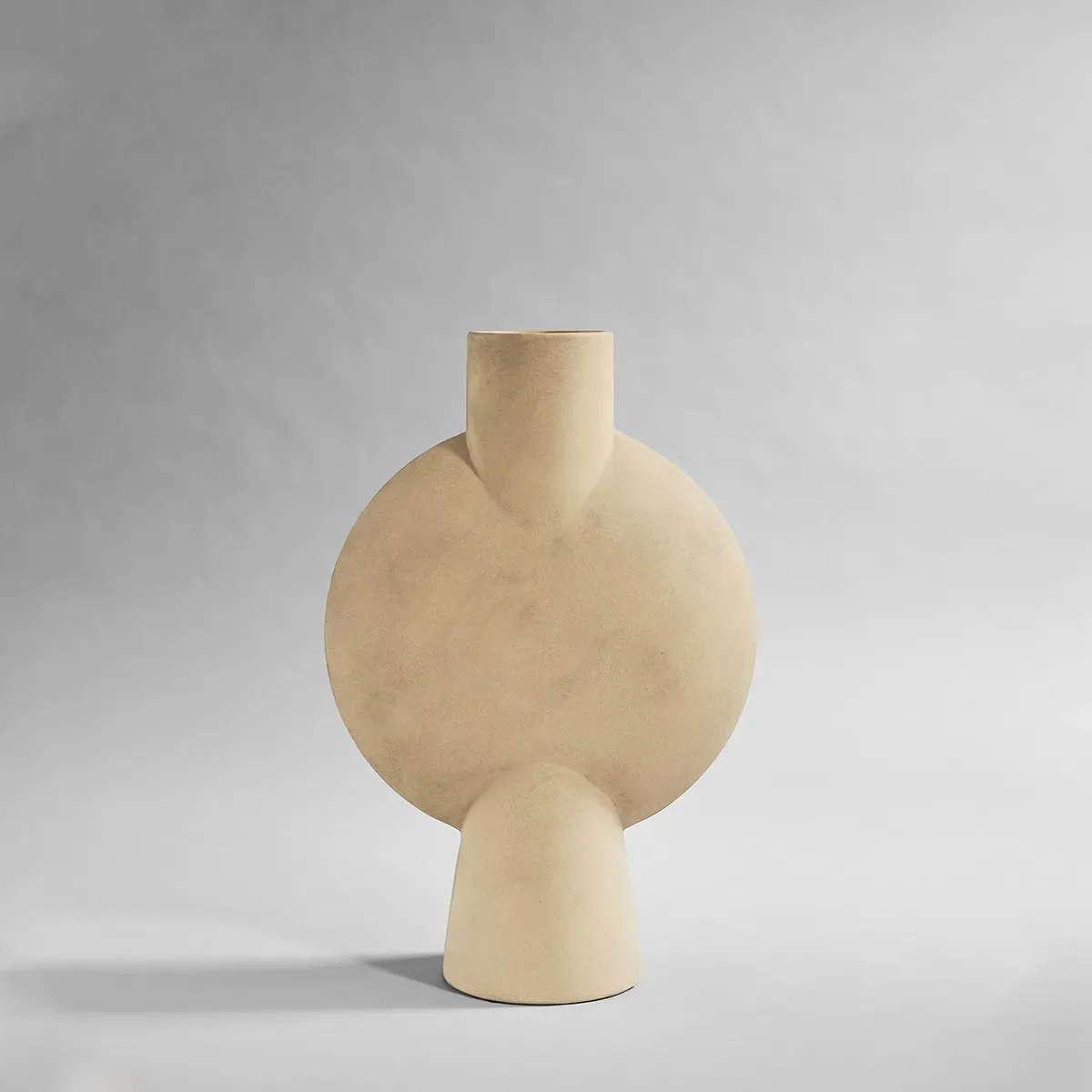 Hand-painted Vase Sphere Bubl Hexa Sand H60 cm