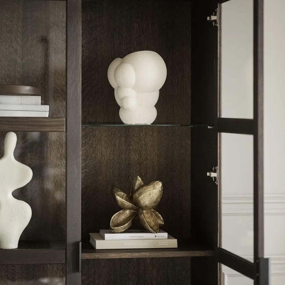 Everett display cabinet brown