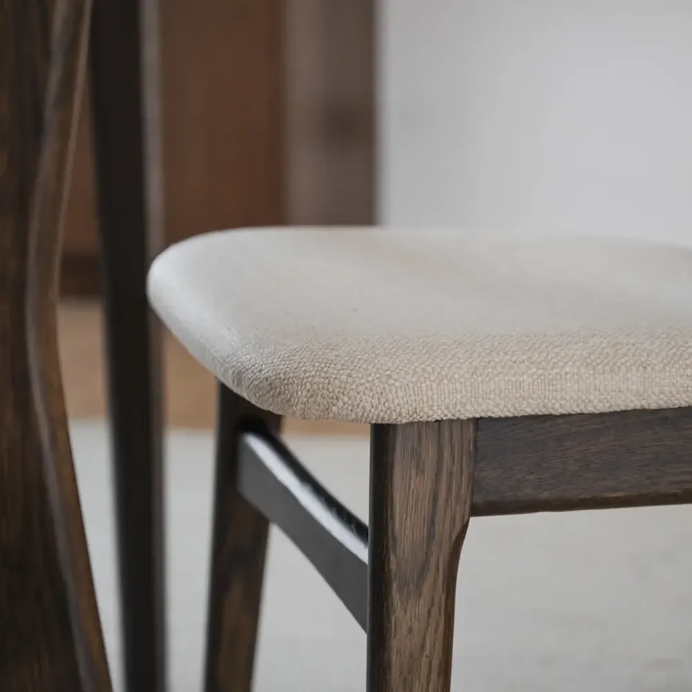 Rodham chair brown oak/beige