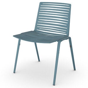 Zebra dining chair Blue Teal