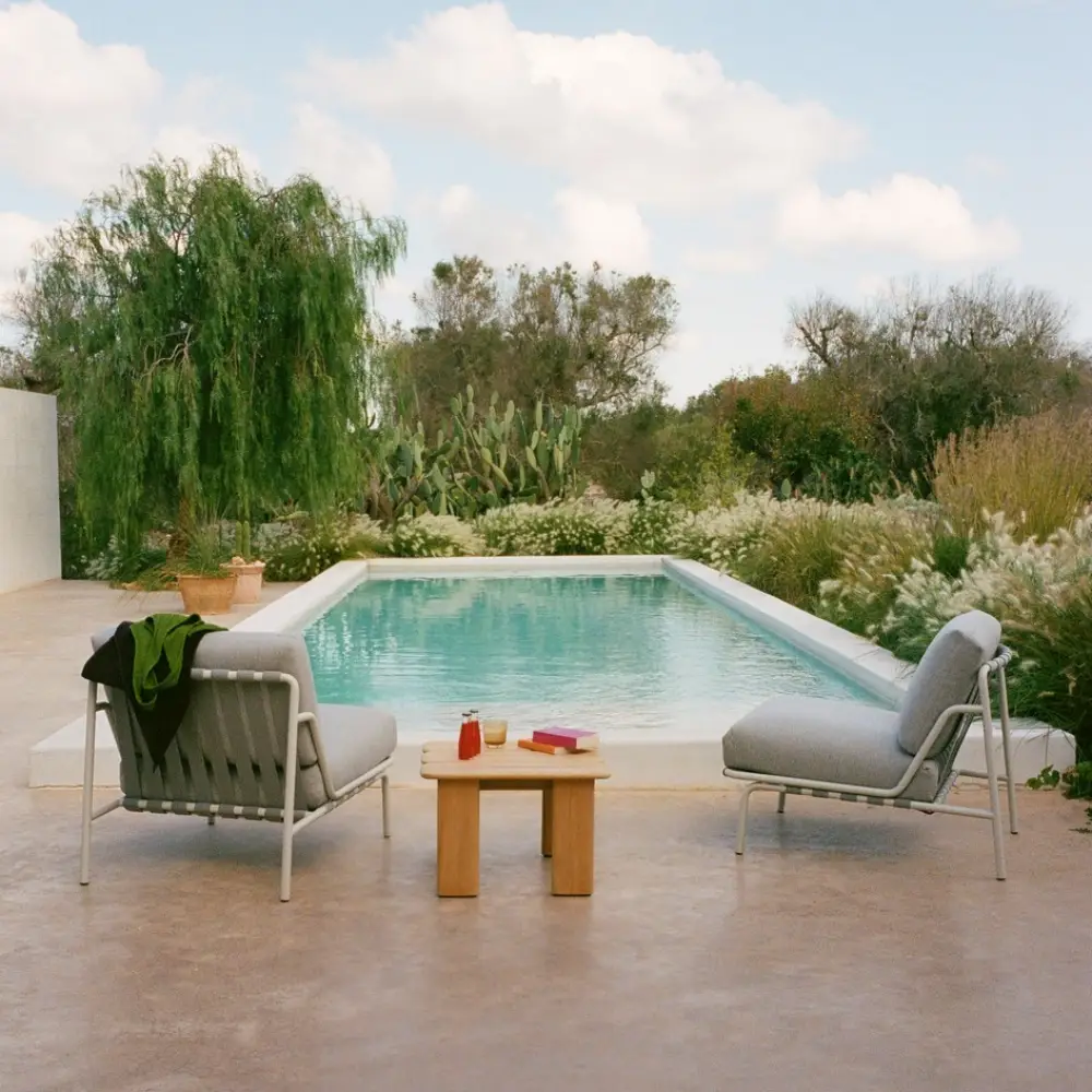 Coffee Table Teak 55x55 Assemble