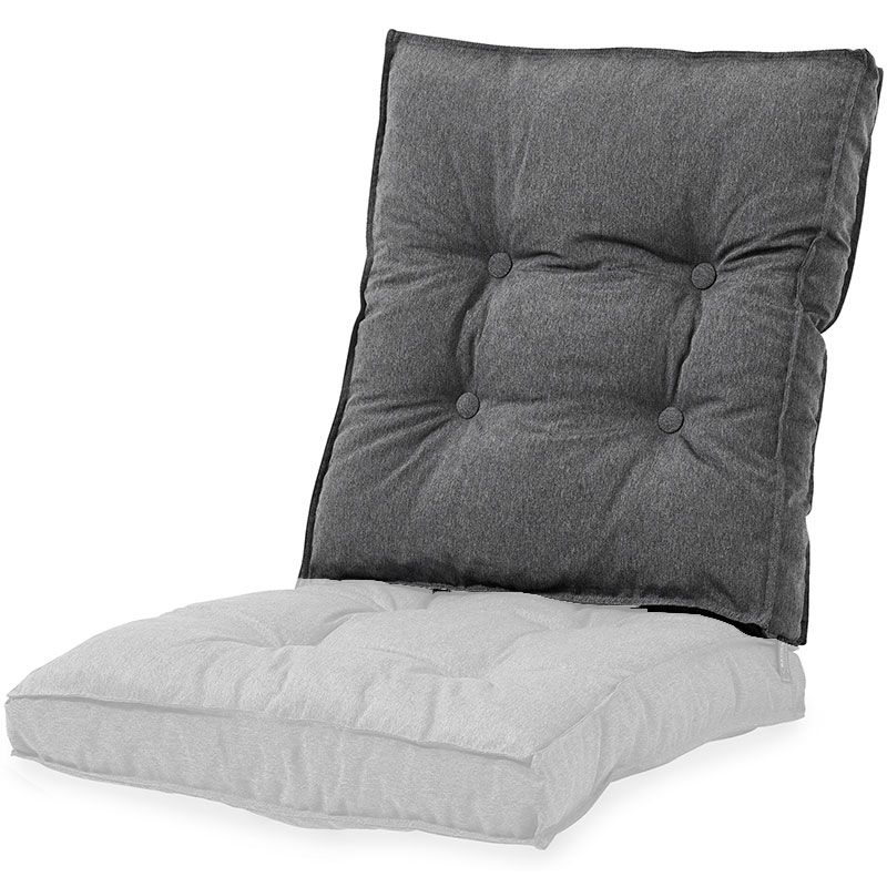 Sandra back cushion 53x62 cm Charcoal grey