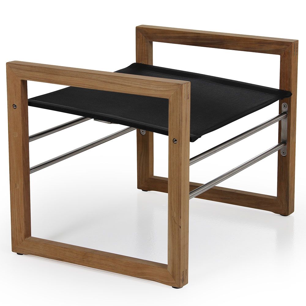 Vevi footstool nature/black