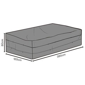  Furniture cover 390x120x80 cm Black breathable