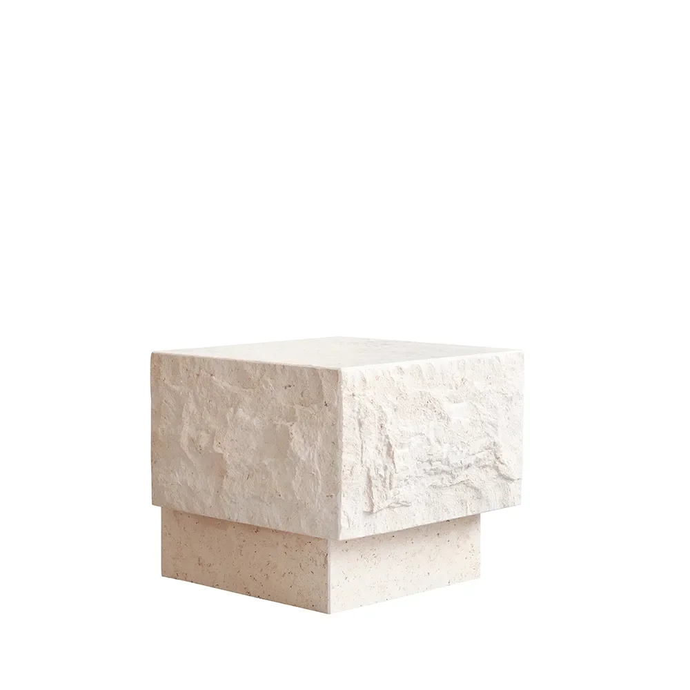 Temple Coffee Table, Low - Limestone