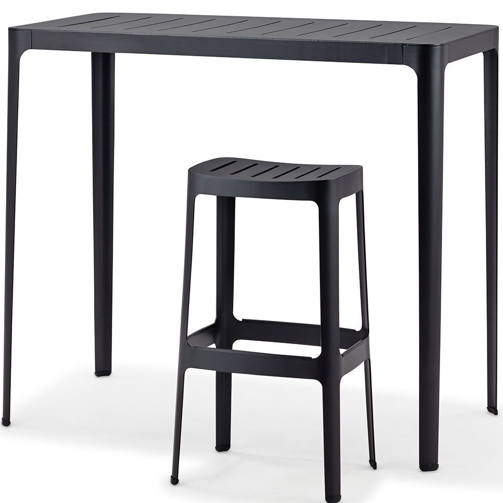 Cut Bar Table Black