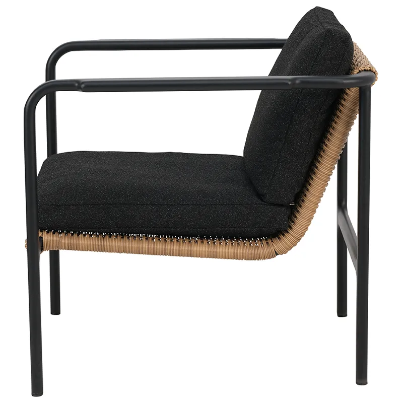 Motty armchair    Black / Teddy Black
