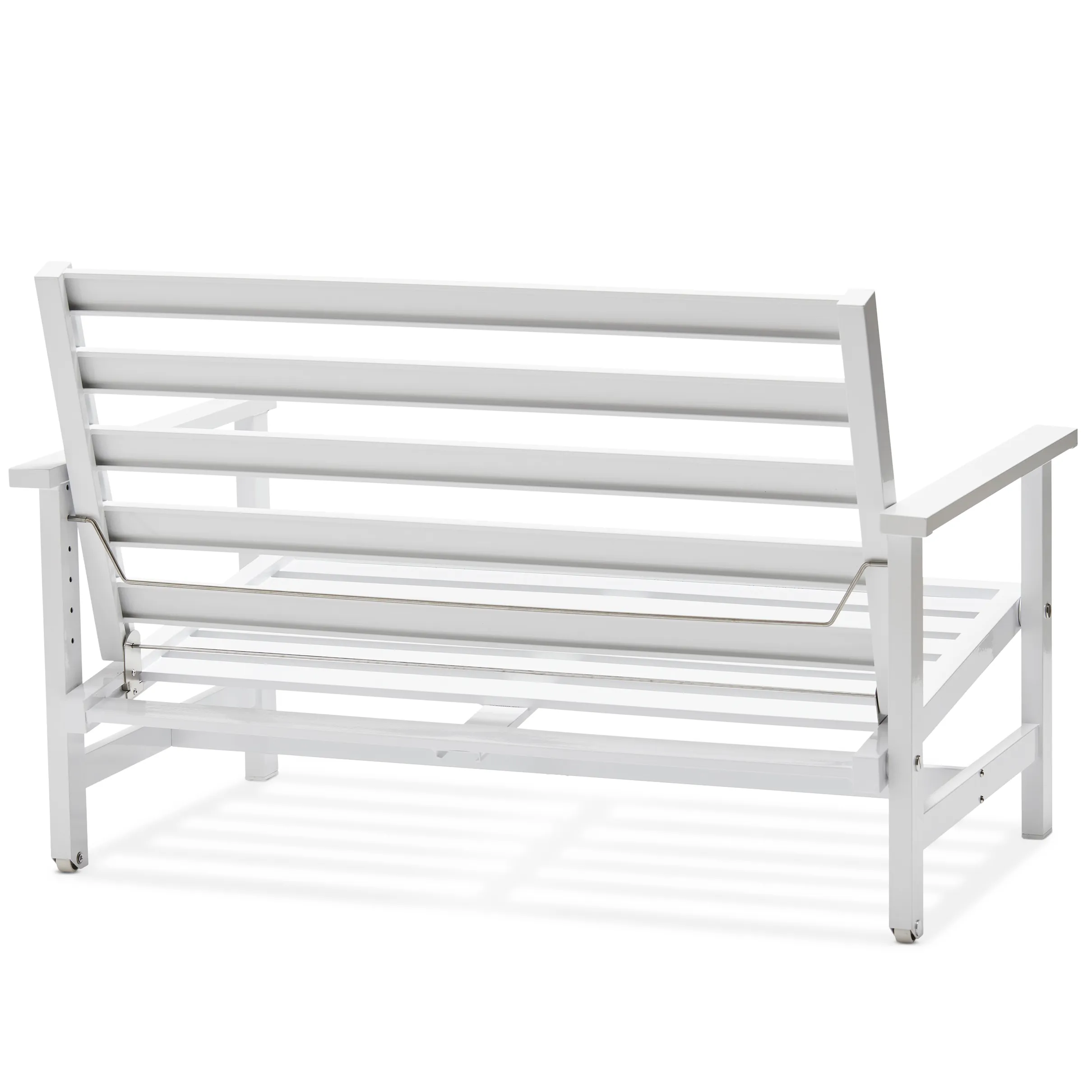 2-seater sofa White Aluminium