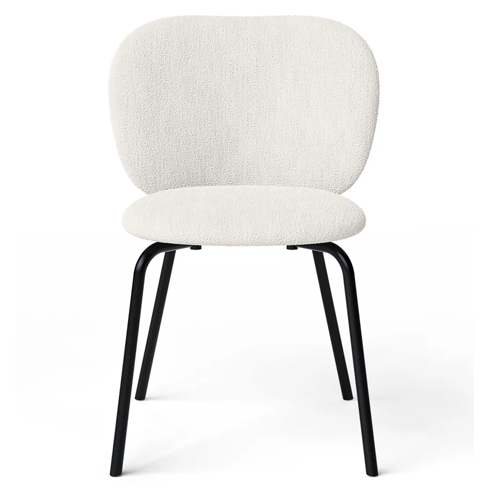 Rico Chair Black Bouclé - Off-white