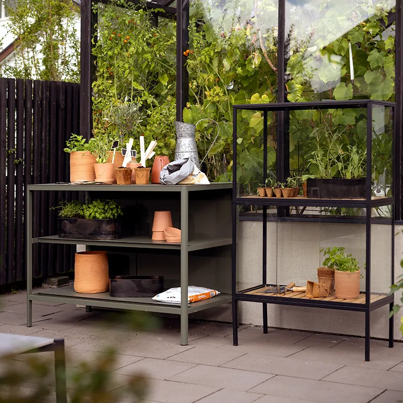 Grower Greens plant cabinet   high  svart